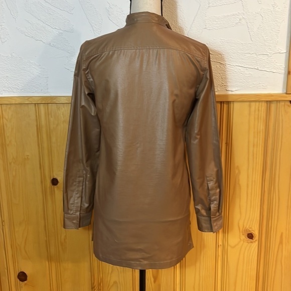 MaxMara Tan Long Sleeve Tunic Top Sz-XS - Picture 5 of 7